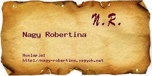 Nagy Robertina névjegykártya